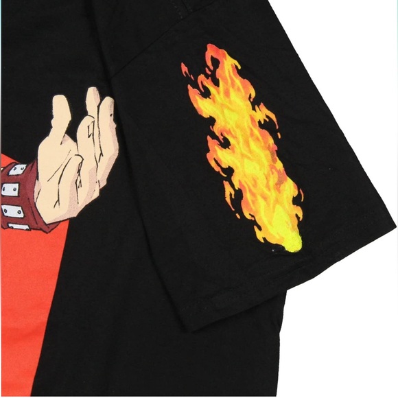 My Hero Academia Men's Shoto Todoroki Fire and Ice Character Anime T-Shirt! NEW! - Picture 3 of 6